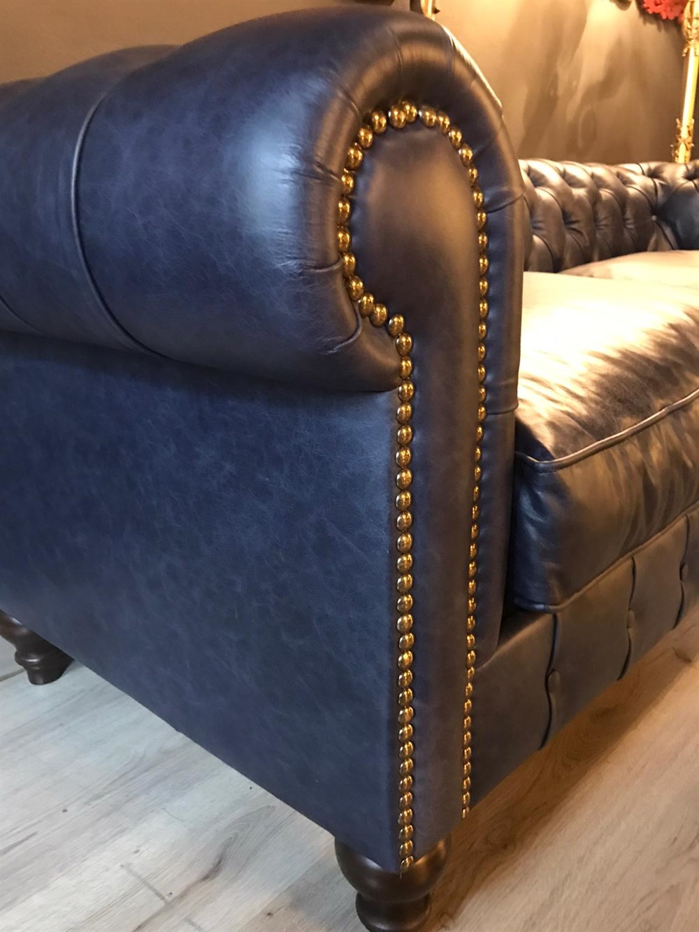 3A MOBİLYA HAKİKİ DERİ KLAS CHESTERFİELD