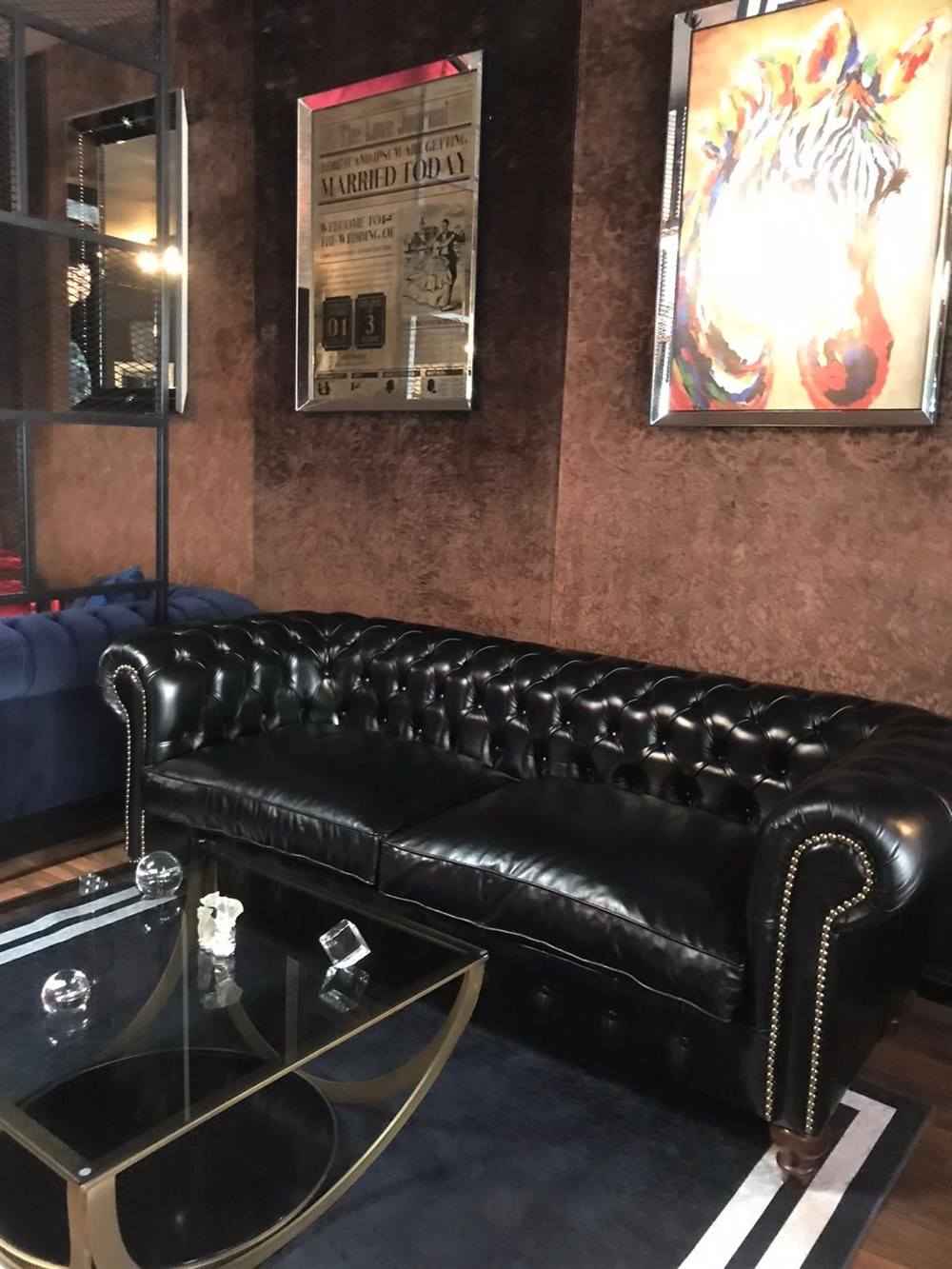 3A Mobilya Hakiki Deri Lanchester Chesterfield