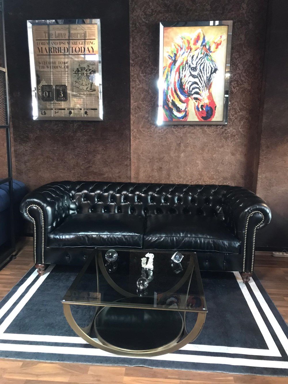 3A Mobilya Hakiki Deri Lanchester Chesterfield