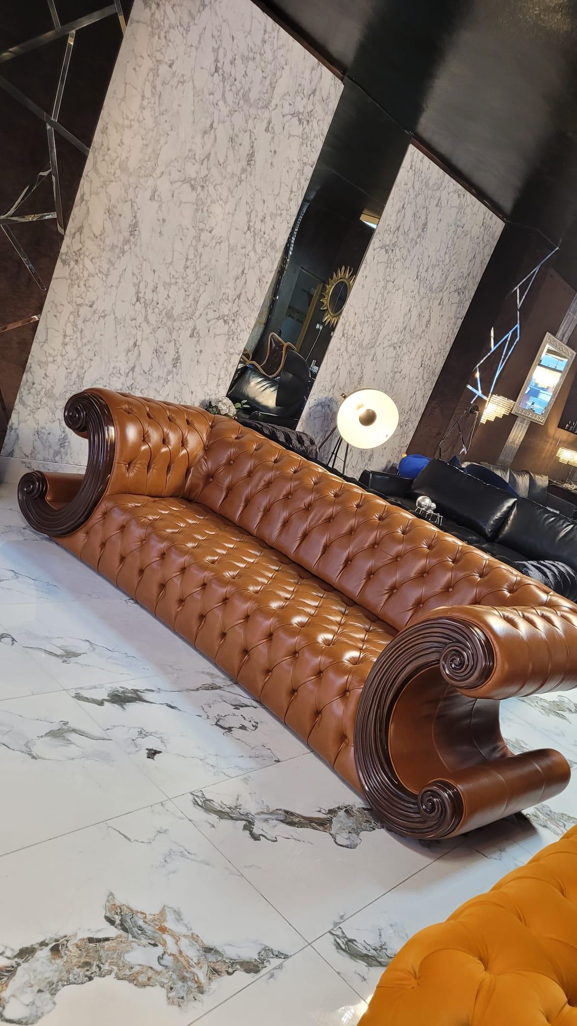 3A MOBİLYA HAKİKİ DERİ LOS ANGELES CHESTERFİELD