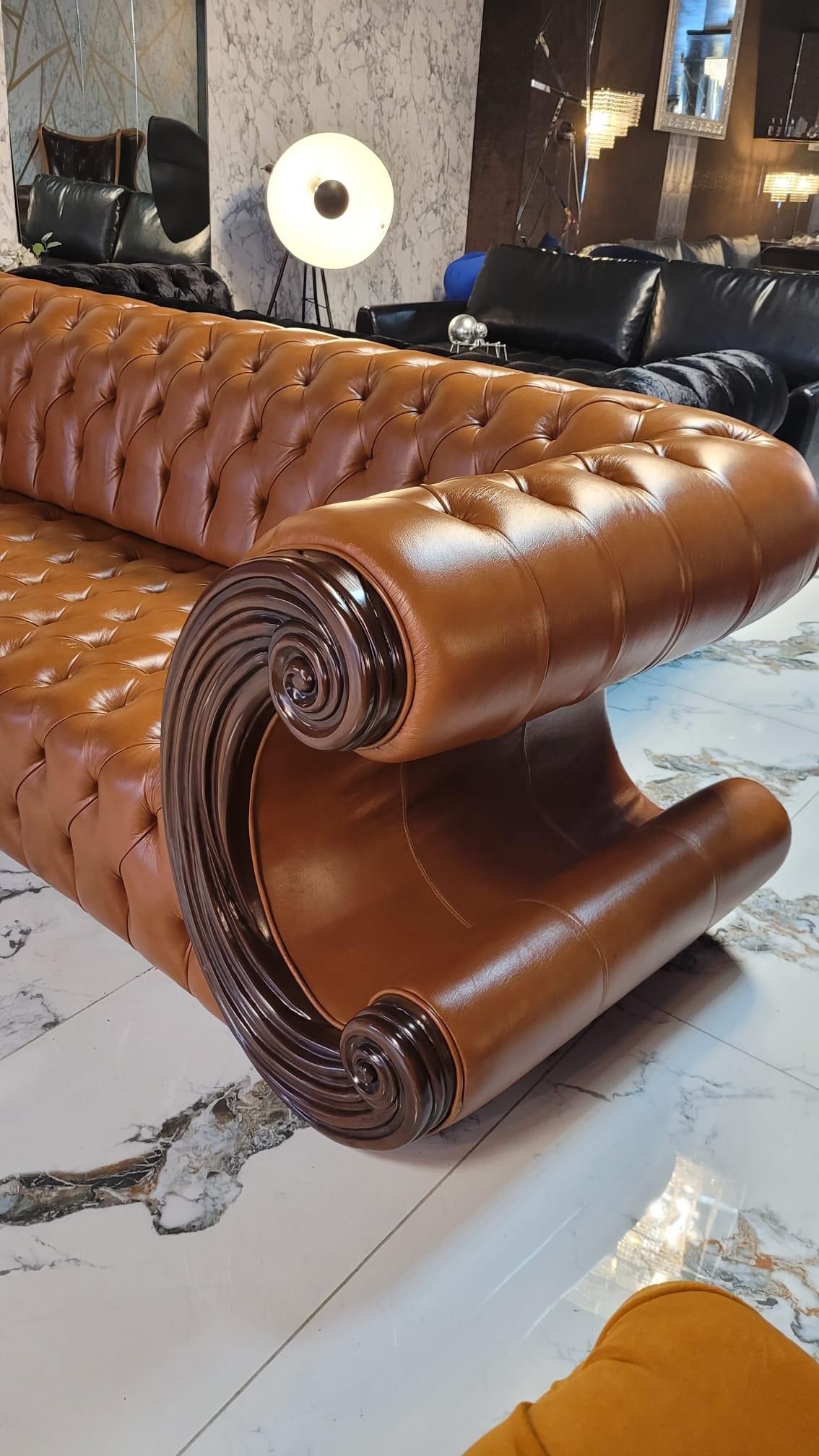 3A MOBİLYA HAKİKİ DERİ LOS ANGELES CHESTERFİELD