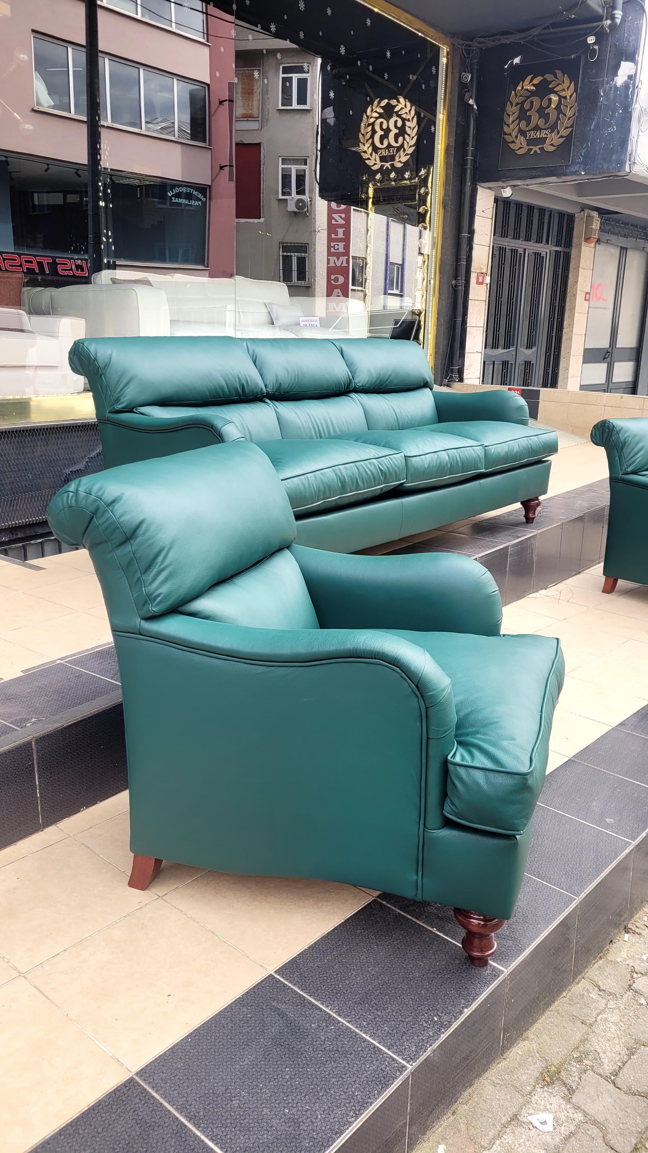 3A MOBİLYA HAKİKİ DERİ MERİT BERJER 