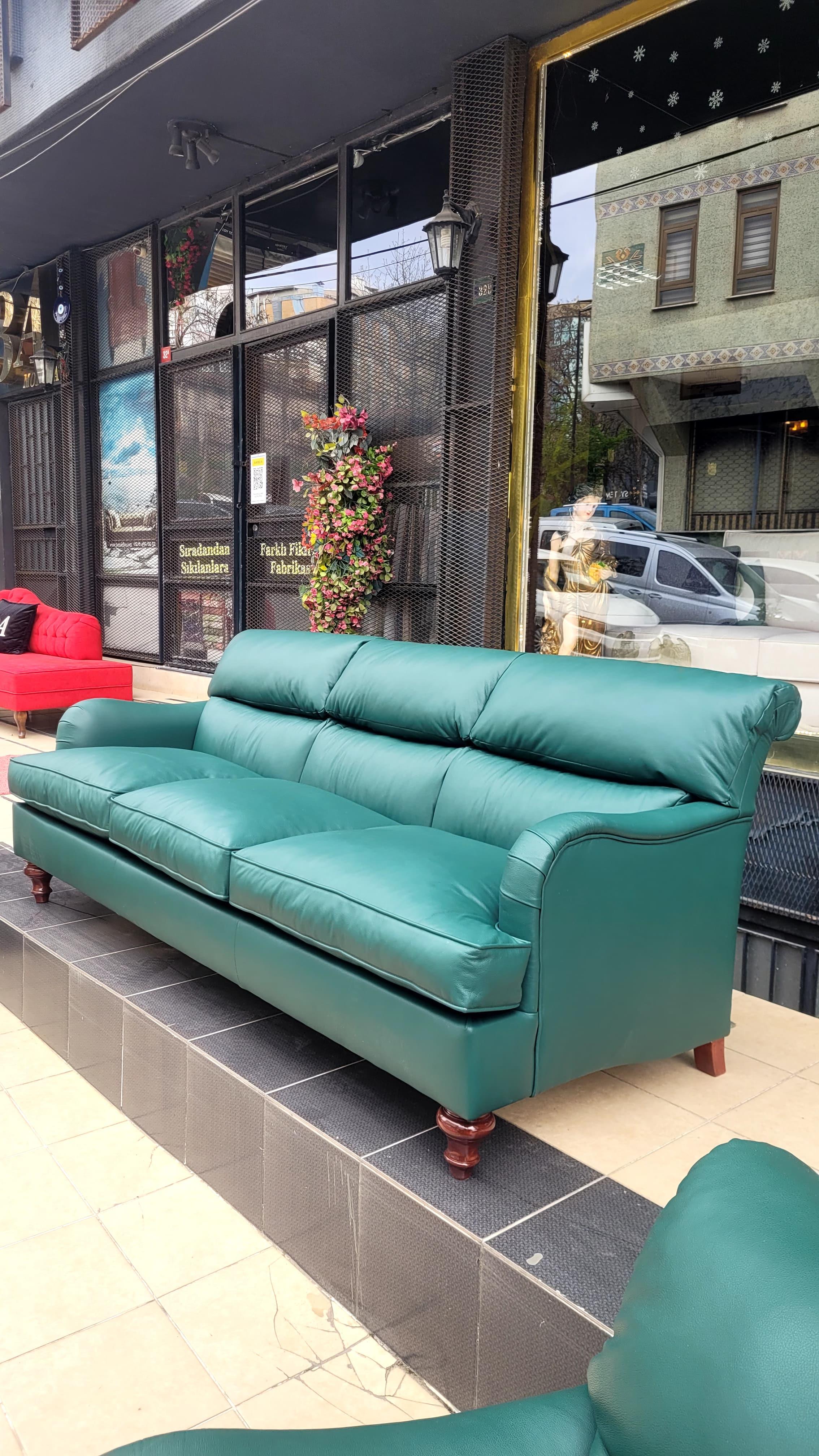 3A MOBİLYA HAKİKİ DERİ MERİT KOLTUK TAKIMI 3+1+1