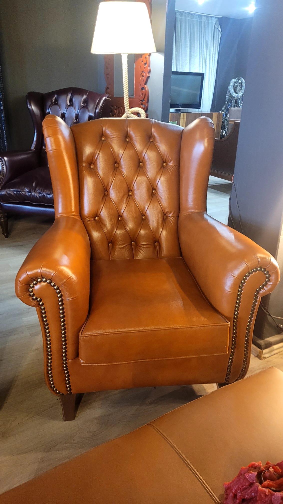 3A MOBİLYA HAKİKİ DERİ PREMİUM HAMPTON CHESTERFİELD TAKIMI