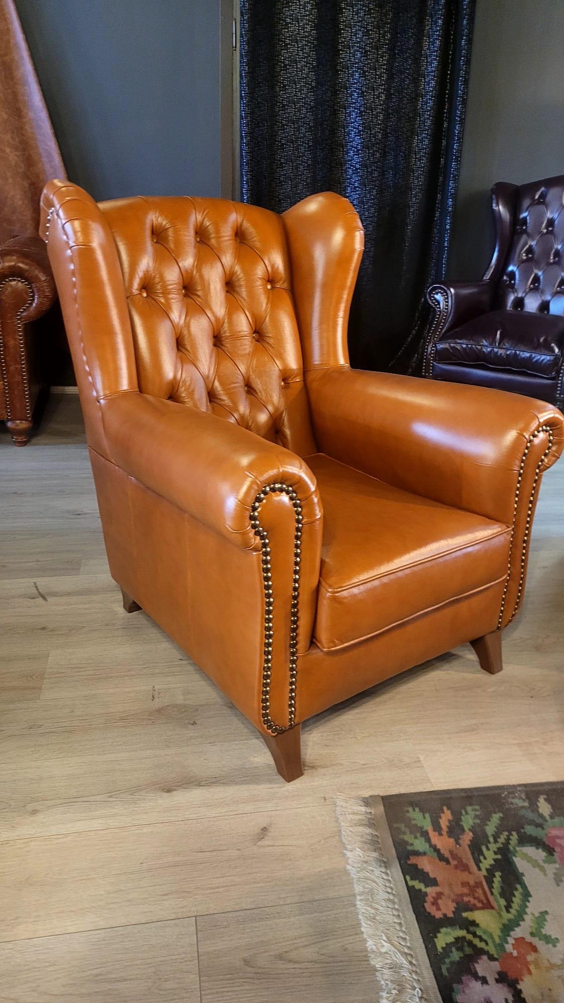 3A MOBİLYA HAKİKİ DERİ PREMİUM HAMPTON CHESTERFİELD TAKIMI