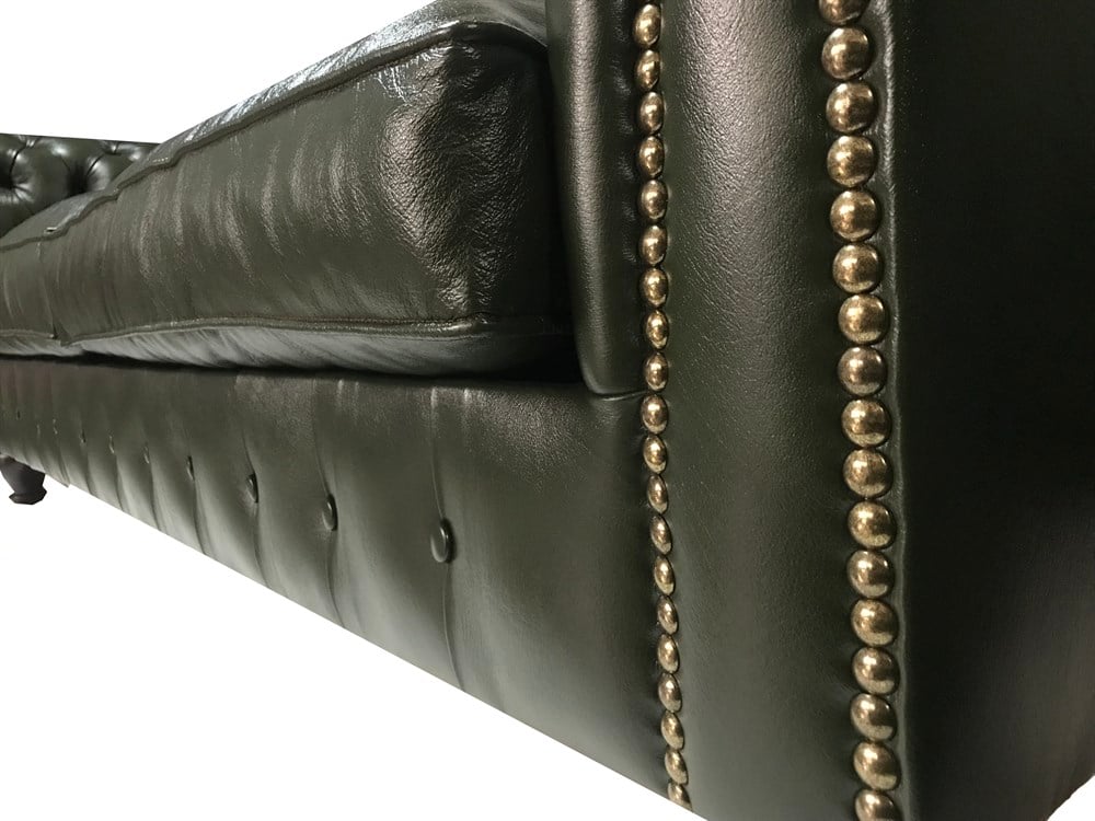 3A MOBİLYA HAKİKİ DERİ SHEFFİELD CHESTERFİELD