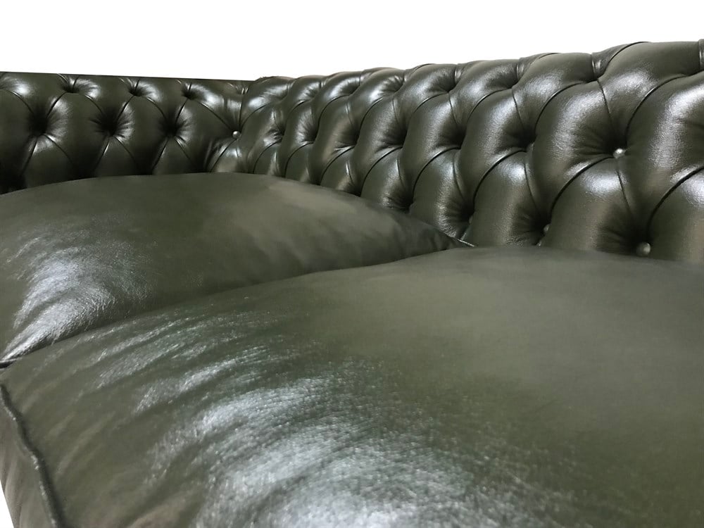 3A MOBİLYA HAKİKİ DERİ SHEFFİELD CHESTERFİELD