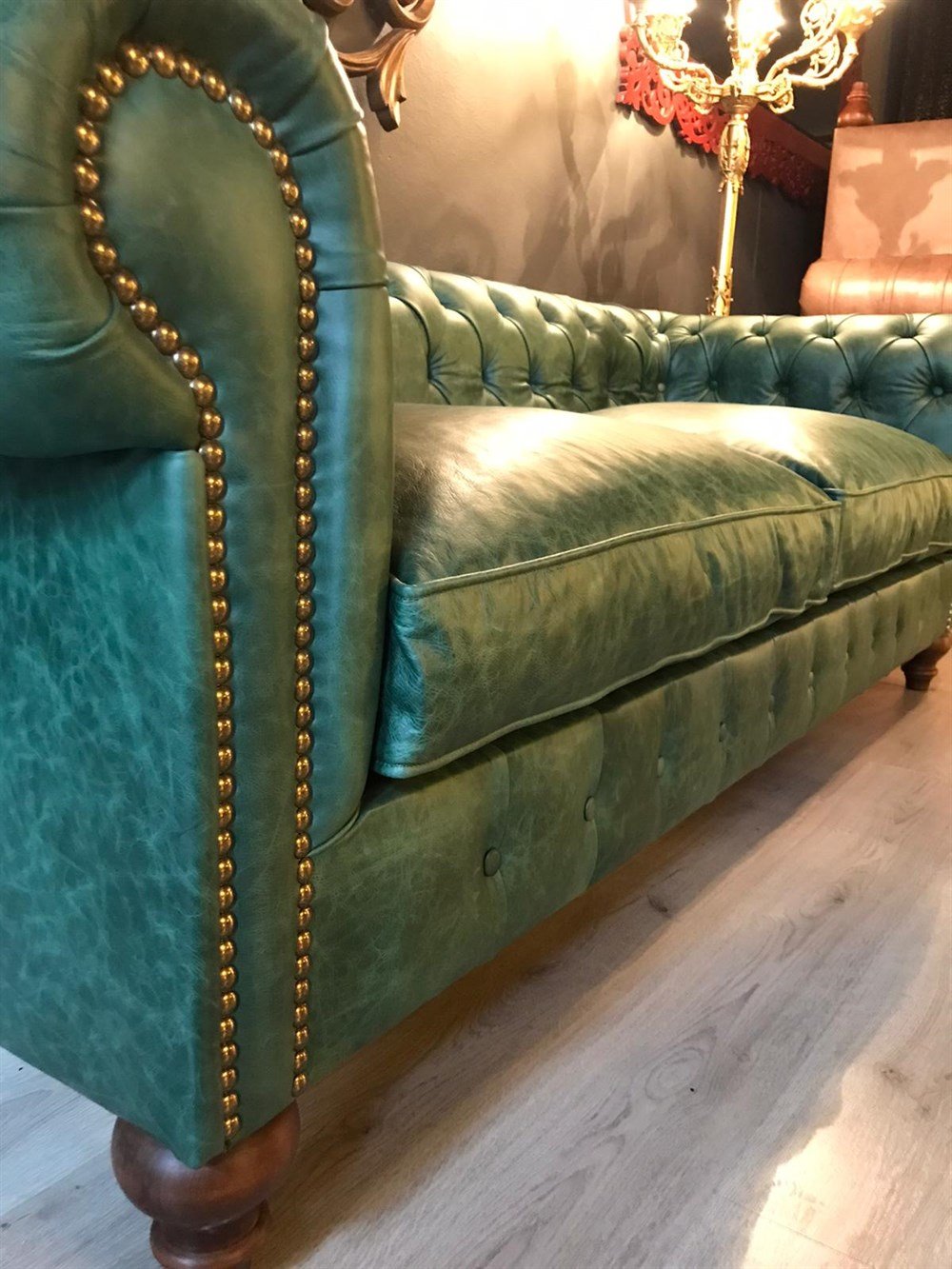 3A MOBİLYA HAKİKİ DERİ UNTİMELY CHESTERFİELD