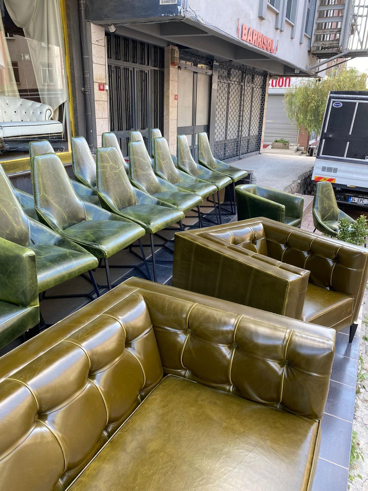 3A MOBİLYA HAKİKİ İTALYAN DERİ LİCESTER KOLTUK TAKIMI 3+1+1