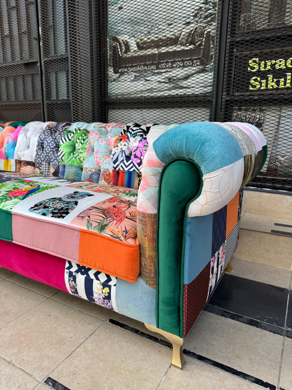 3A MOBİLYA HAVANA PATCHWORK CHESTERFIELD