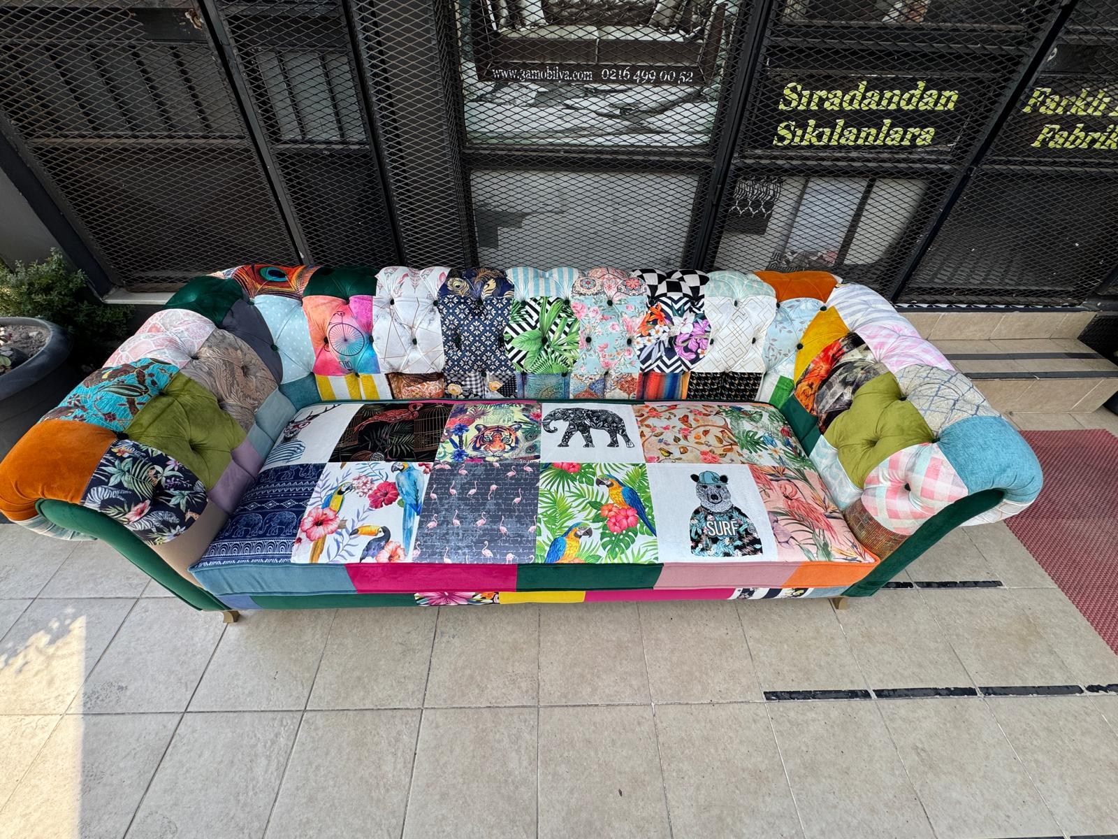 3A MOBİLYA HAVANA PATCHWORK CHESTERFIELD