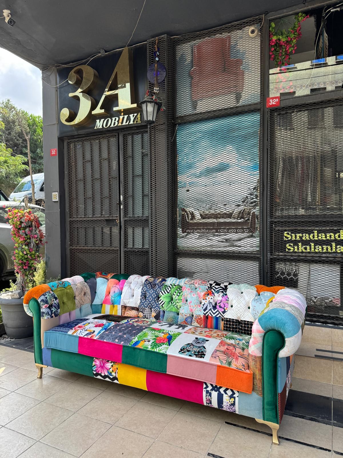 3A MOBİLYA HAVANA PATCHWORK CHESTERFIELD