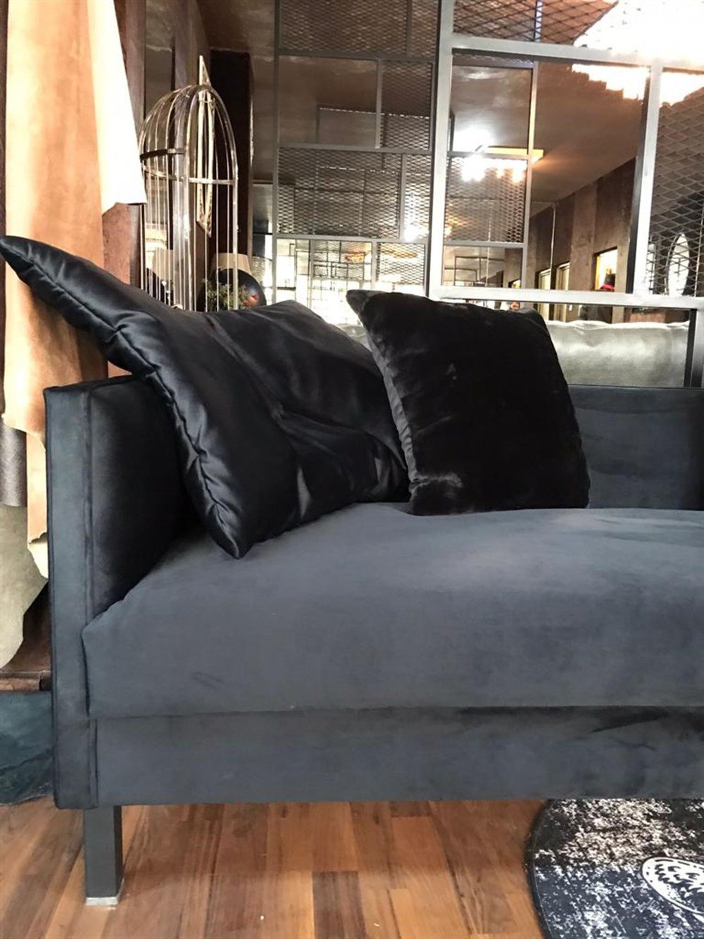 3A MOBİLYA İTALİAN DESİGN BLACK KANEPE