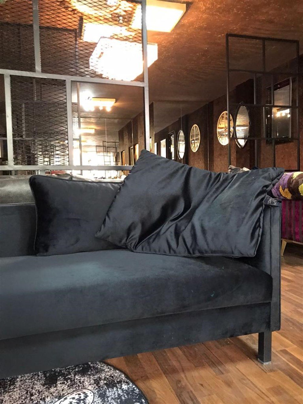 3A MOBİLYA İTALİAN DESİGN BLACK KANEPE