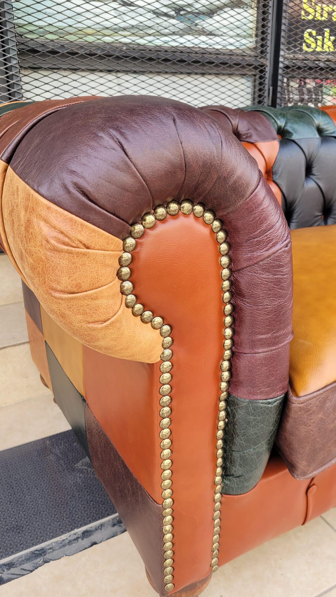 3A MOBİLYA İTALYAN HAKİKİ DERİ DALLAS CHESTERFİELD 