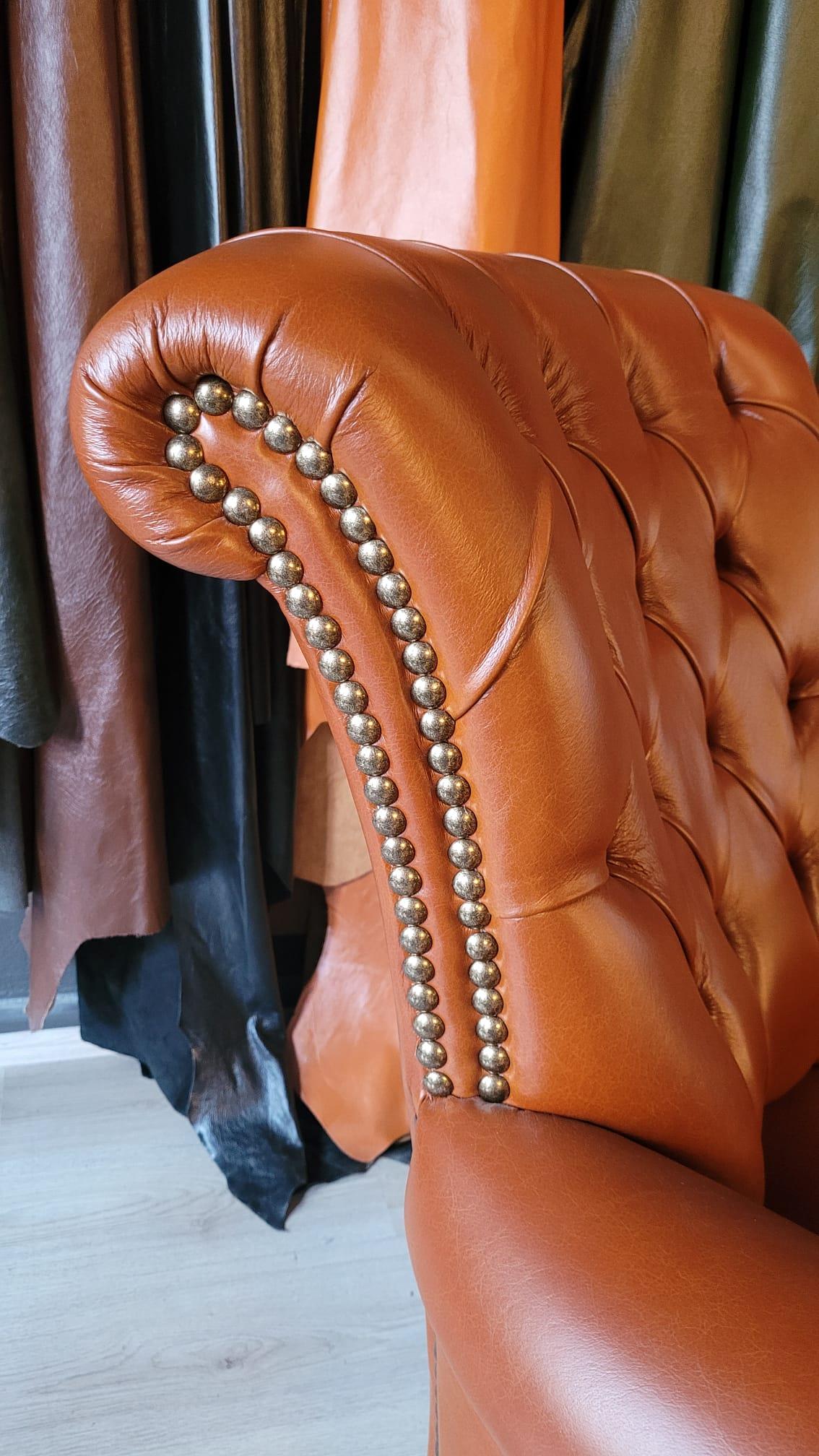 3A MOBİLYA İTALYAN   HAKİKİ DERİ OTTOMAN FERMAN BERJER 