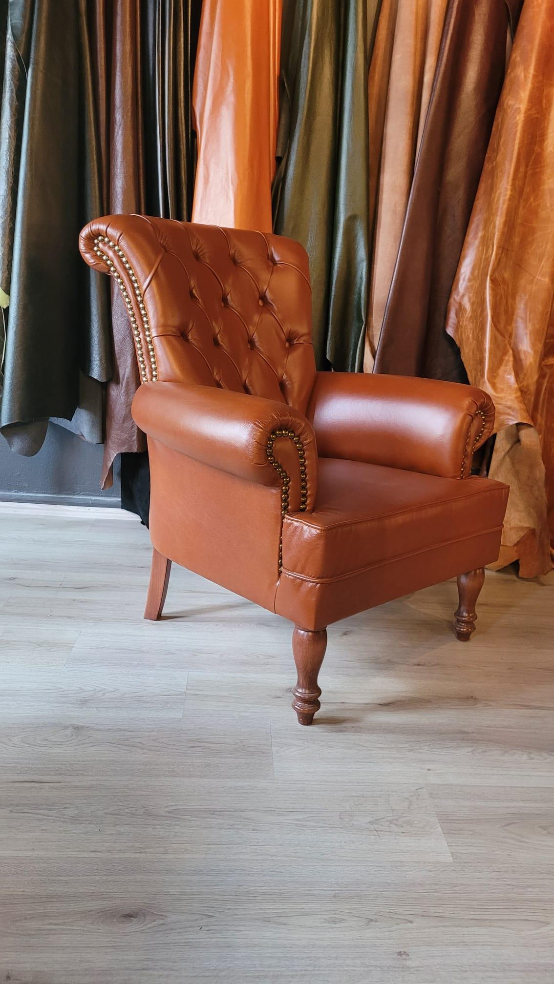 3A MOBİLYA İTALYAN   HAKİKİ DERİ OTTOMAN FERMAN BERJER 