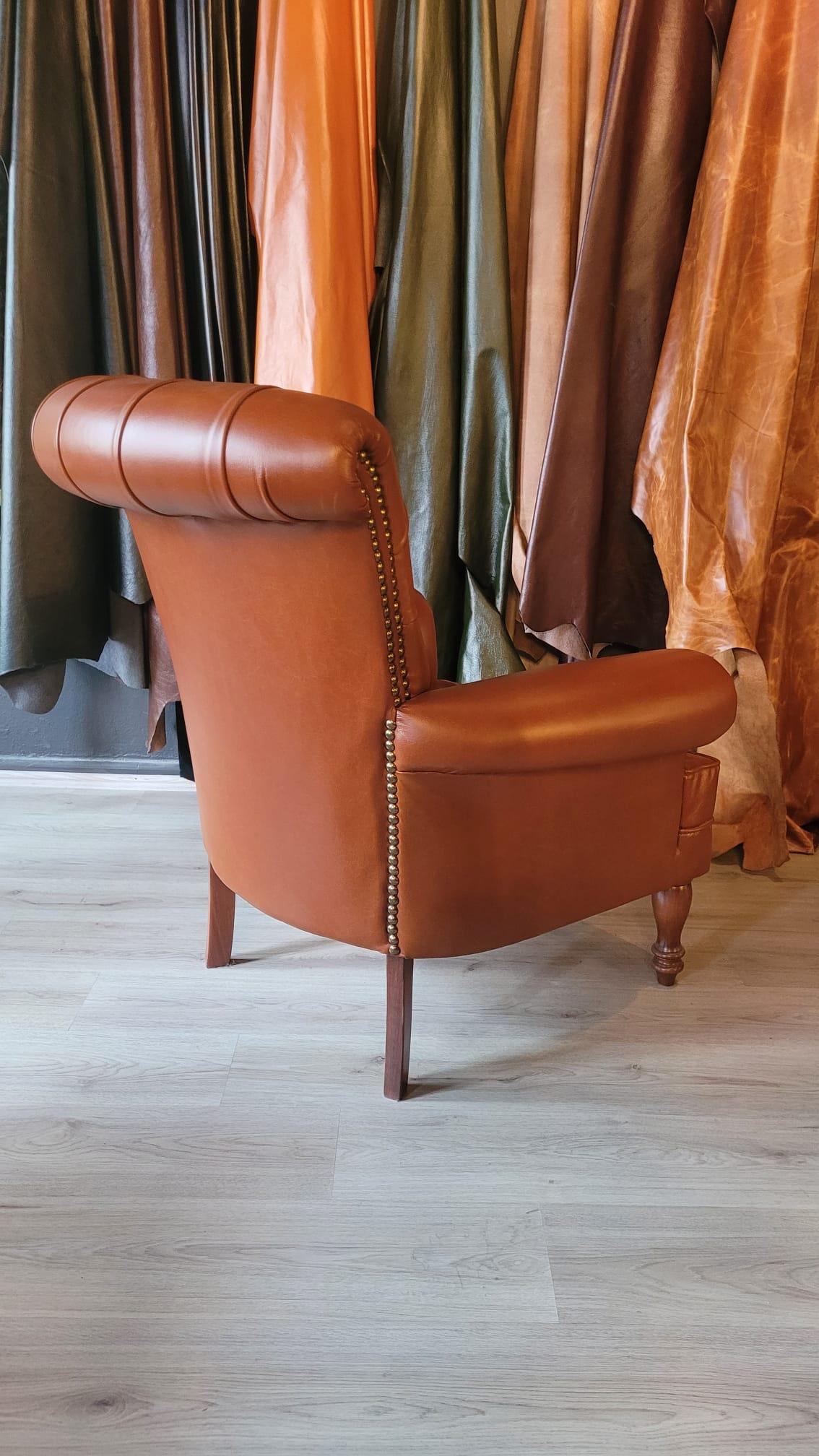 3A MOBİLYA İTALYAN   HAKİKİ DERİ OTTOMAN FERMAN BERJER 