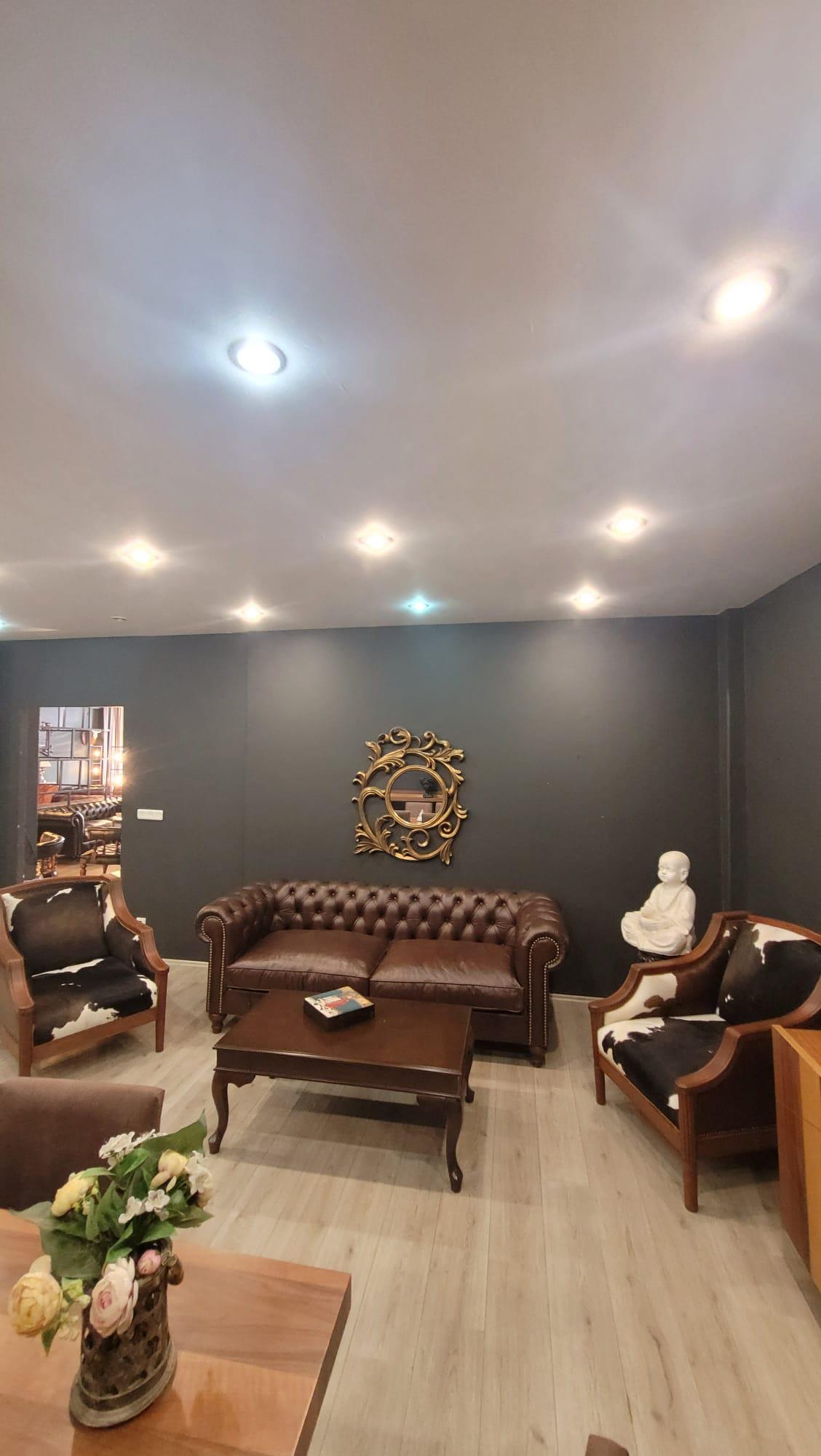 3A MOBİLYA İTALYAN HAKİKİ DERİ TEXAS CHESTERİELD TAKIMI 3+1+1