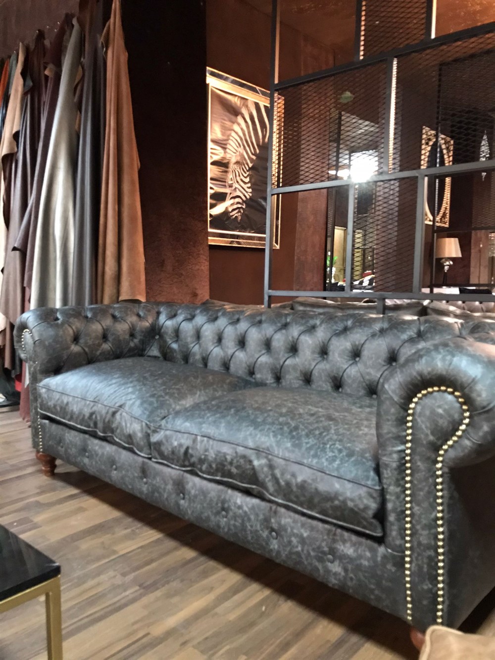 3A MOBİLYA LANCHESTER HAKİKİ DERİ CHESTER TAKIMI 3+3+1+1+1+1