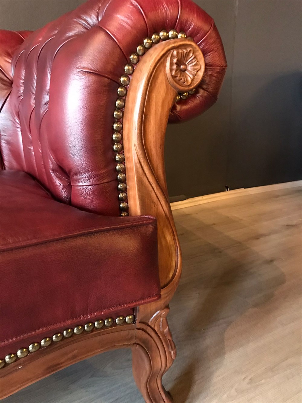 3A MOBİLYA LE NOUVEAU HAKİKİ DERİ CHESTERFİELD 