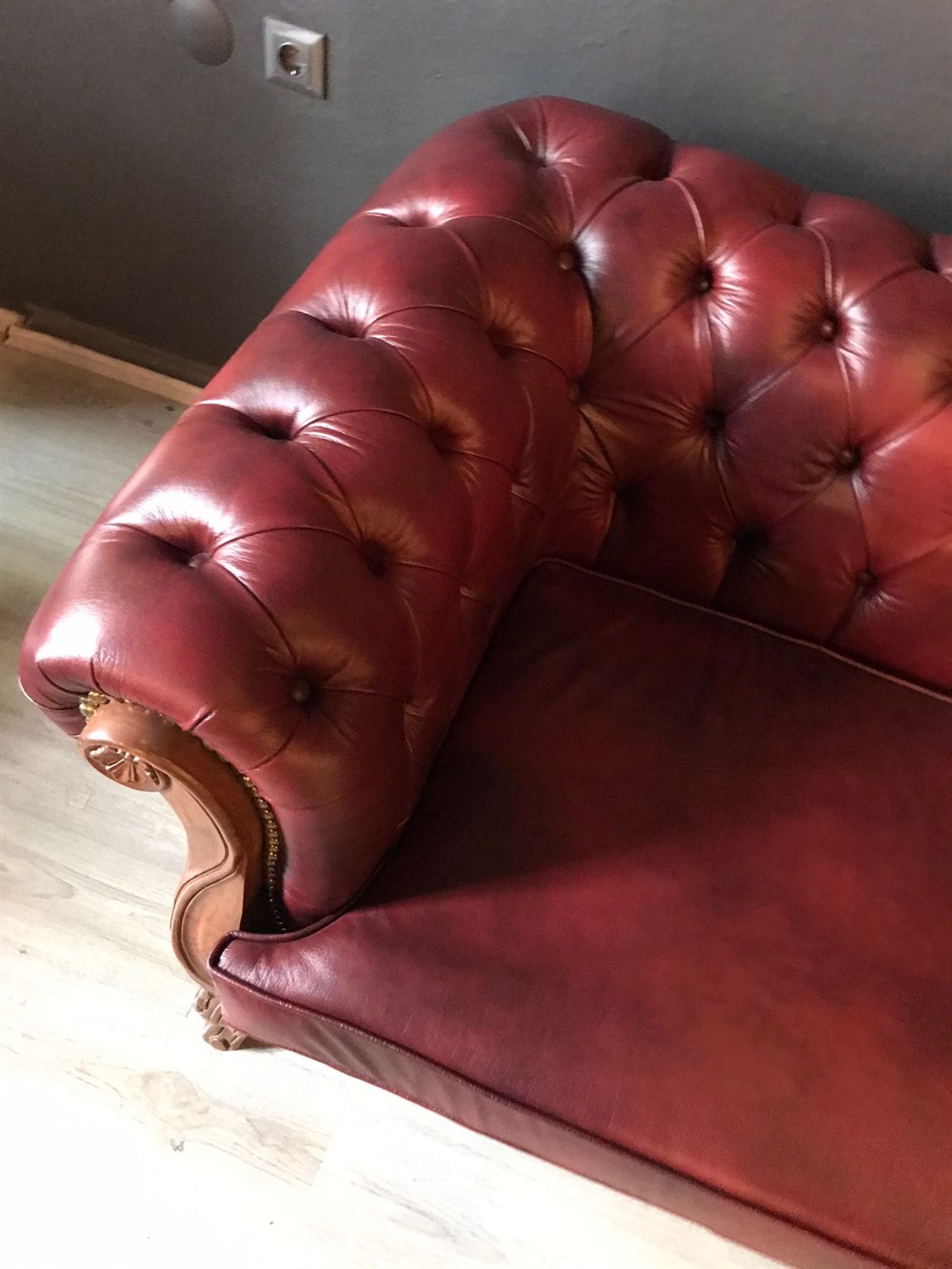 3A MOBİLYA LE NOUVEAU HAKİKİ DERİ CHESTERFİELD 