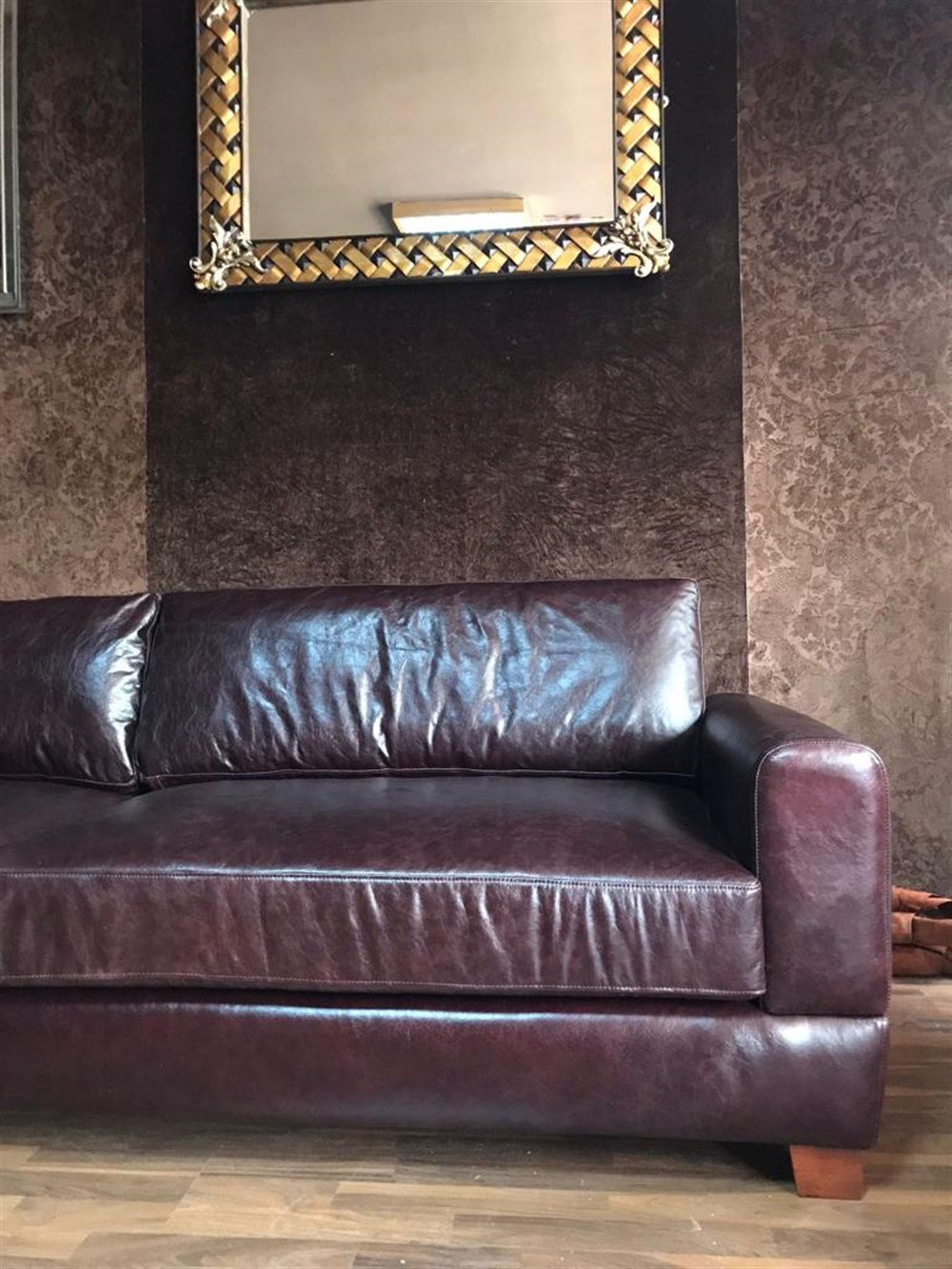 3A MOBİLYA LONDON HAKİKİ DERİ KANEPE 