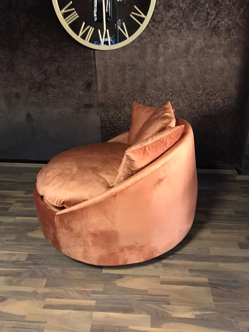 3A MOBİLYA LOVELY ORANGE DÖNER BERJER