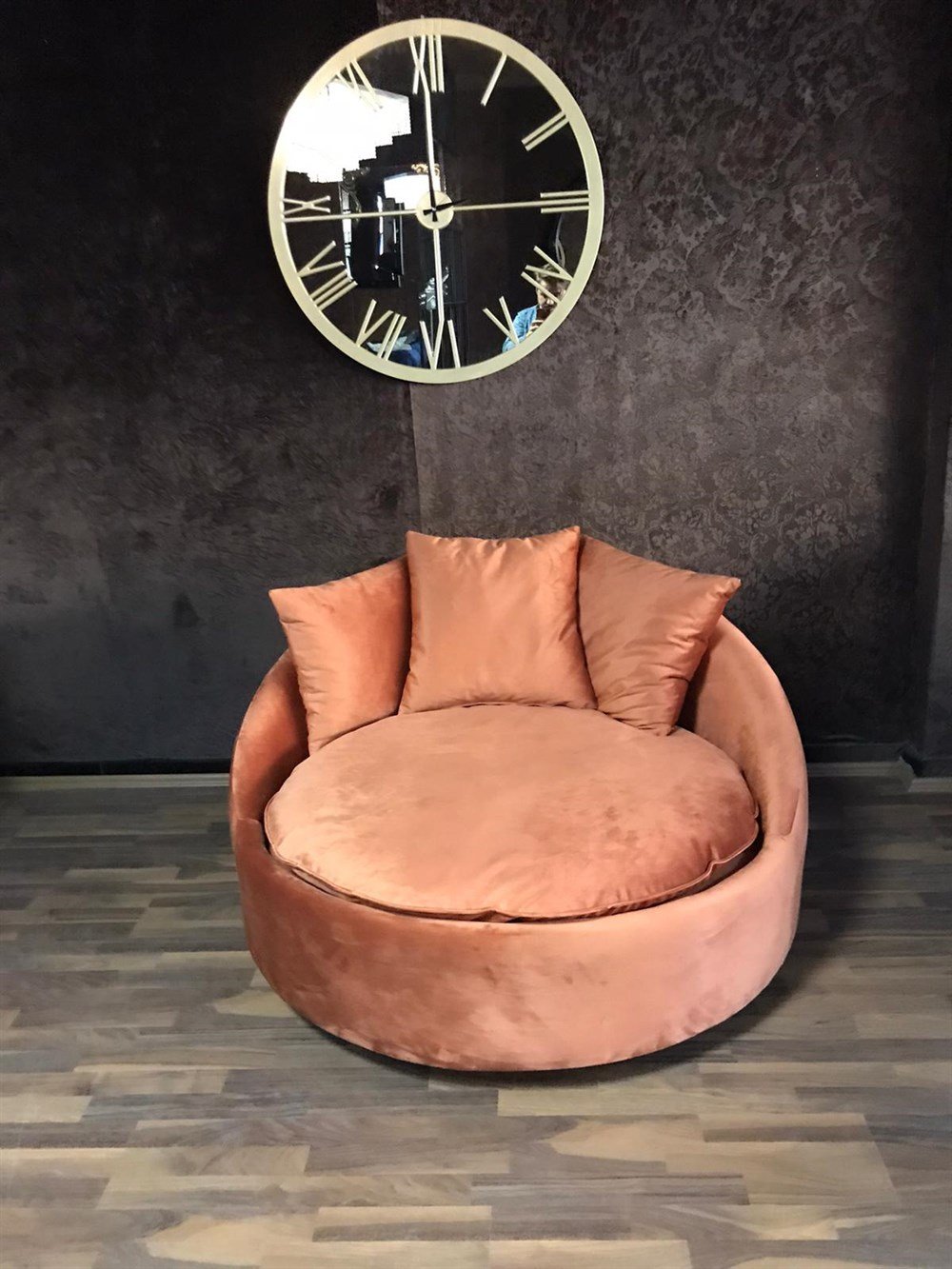 3A MOBİLYA LOVELY ORANGE DÖNER BERJER