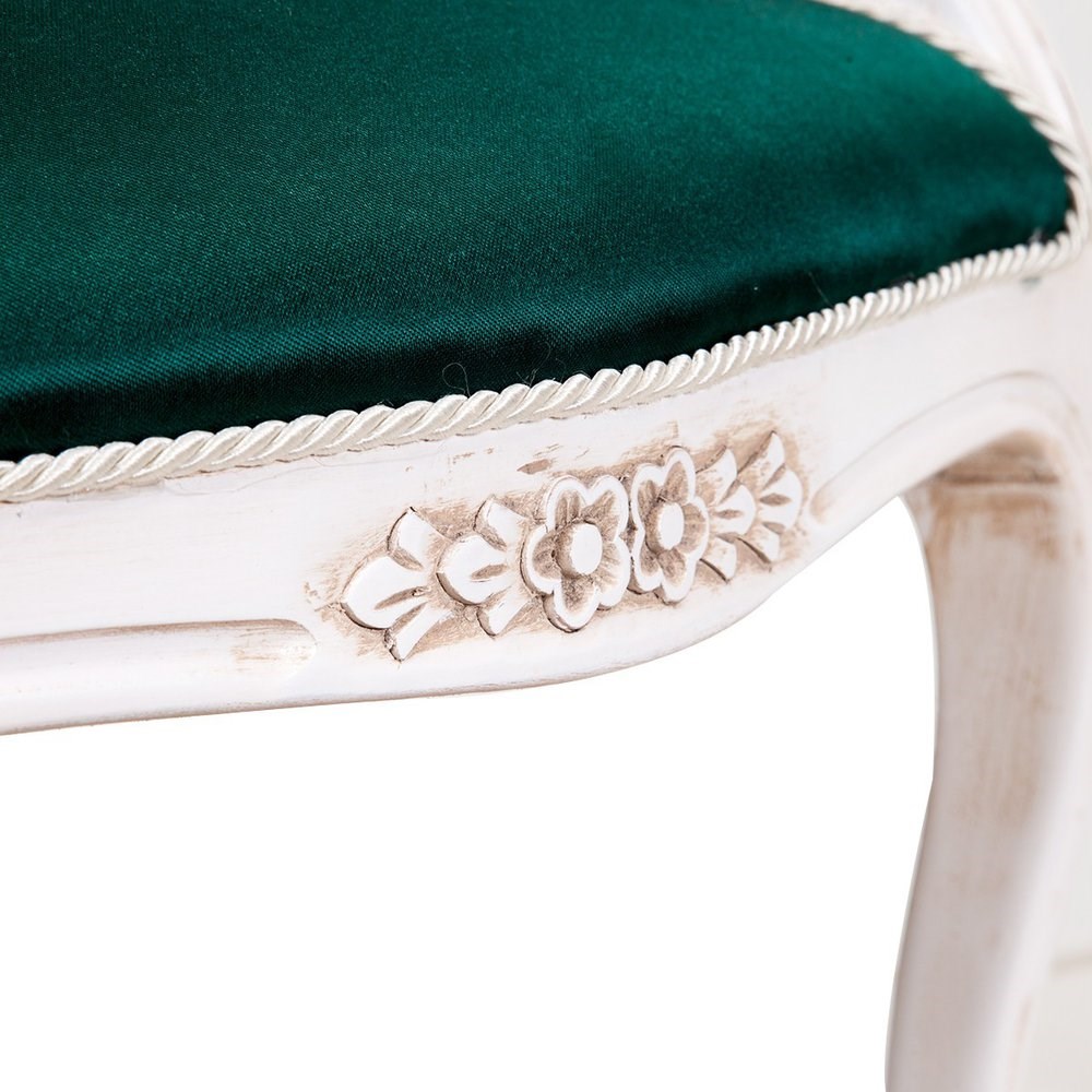 3A Mobilya Luxory Green El Oyması Berjer Yeşil