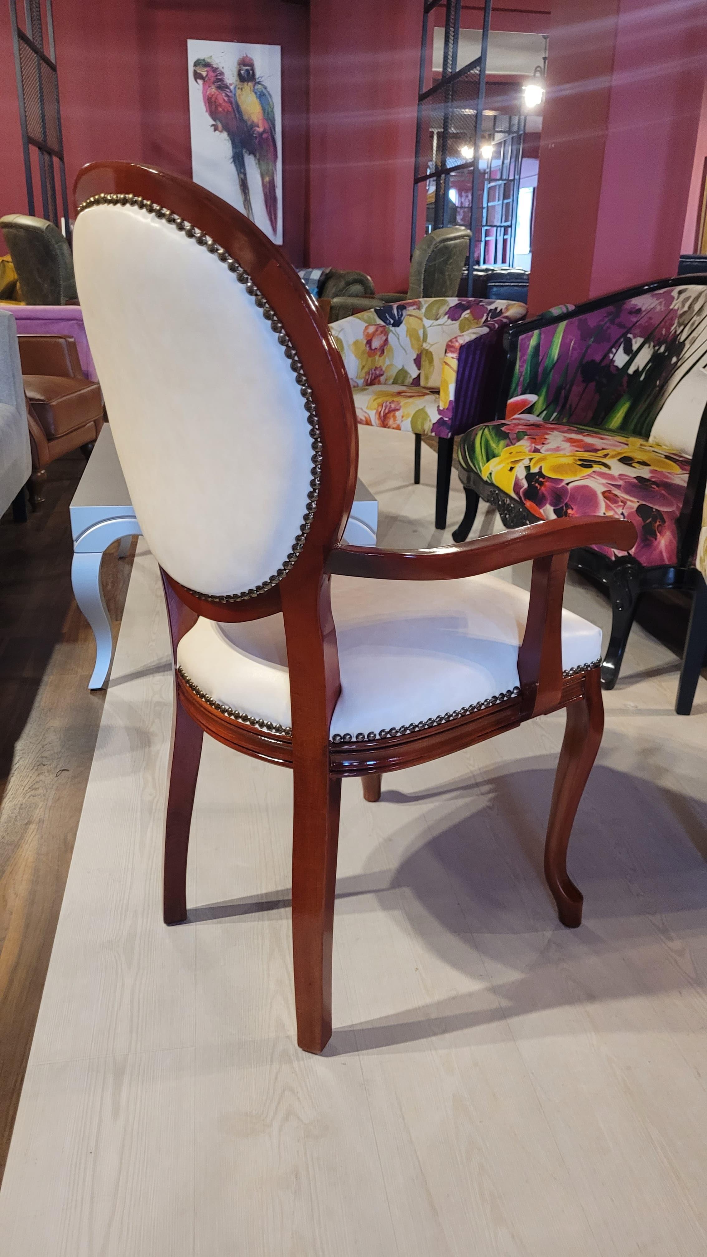 3A MOBİLYA MADALYON KOLLU SANDALYE