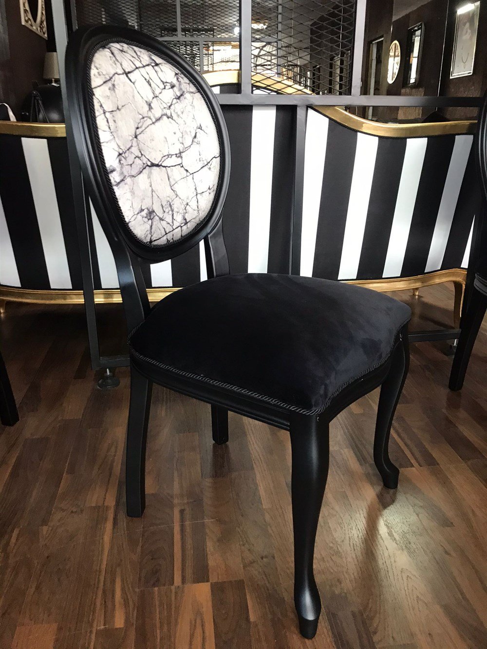 3A MOBİLYA MARBLE MADOLYON SANDALYE