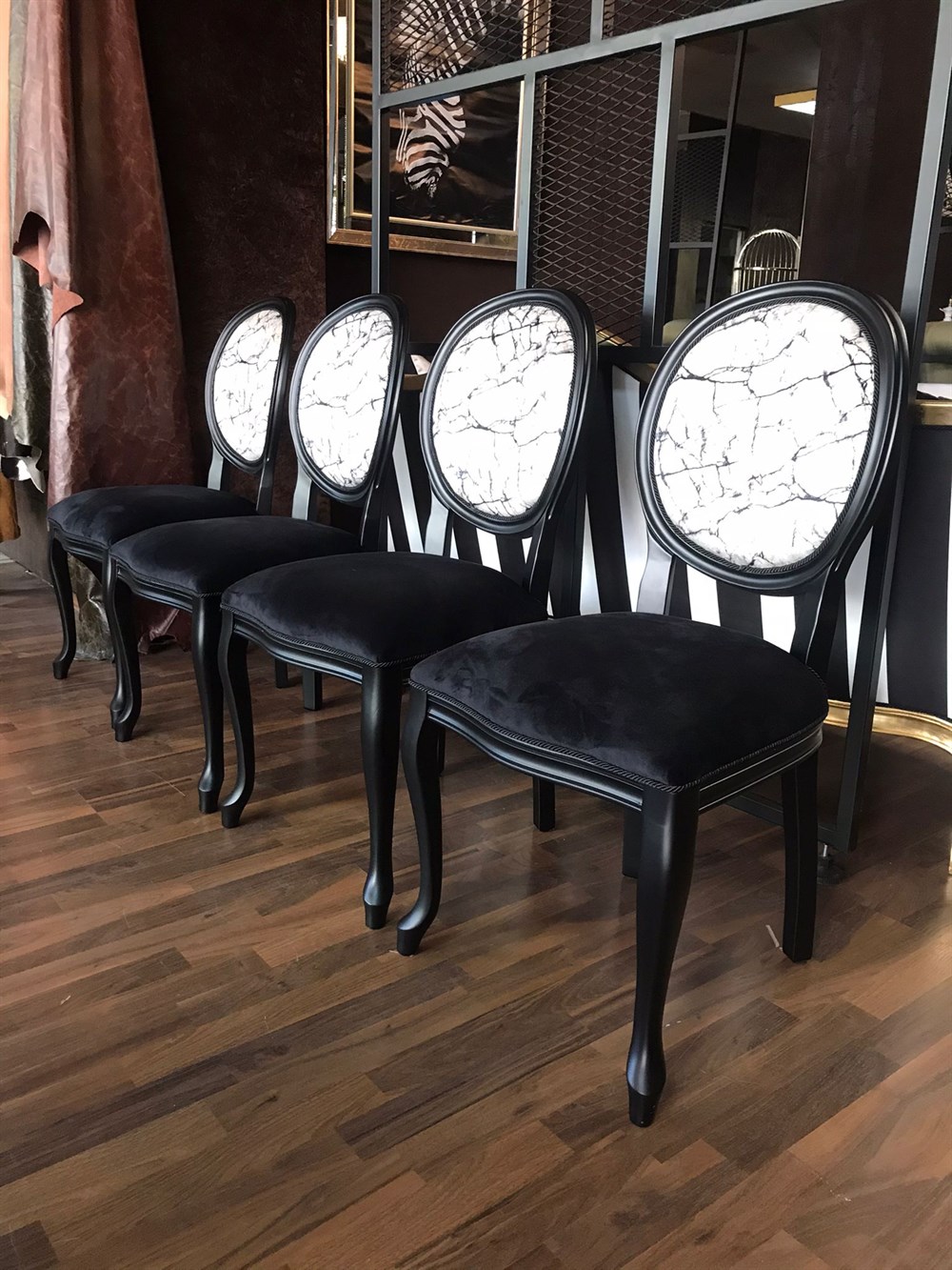 3A MOBİLYA MARBLE MADOLYON SANDALYE