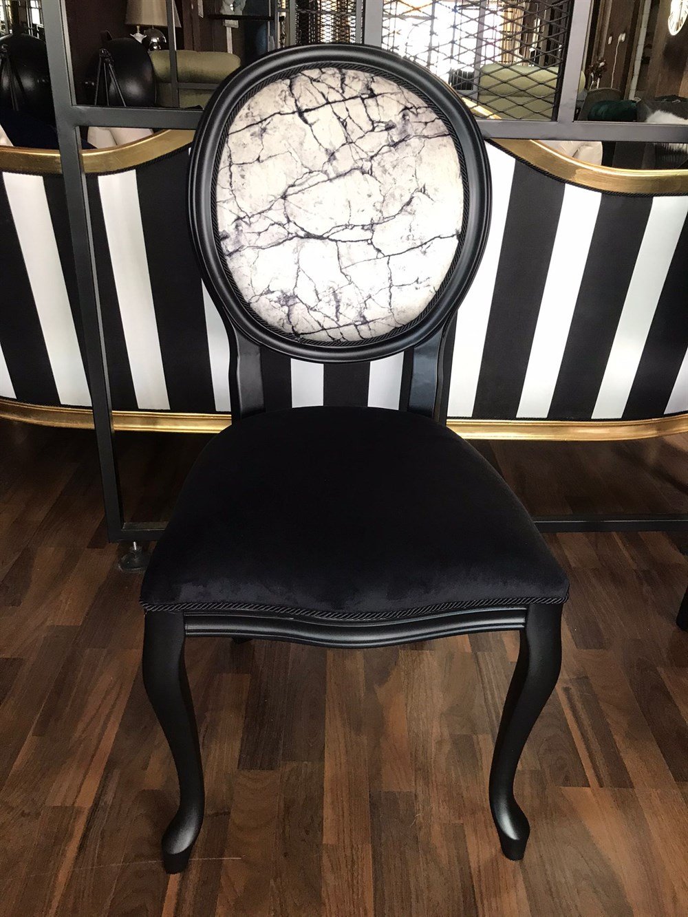 3A MOBİLYA MARBLE MADOLYON SANDALYE