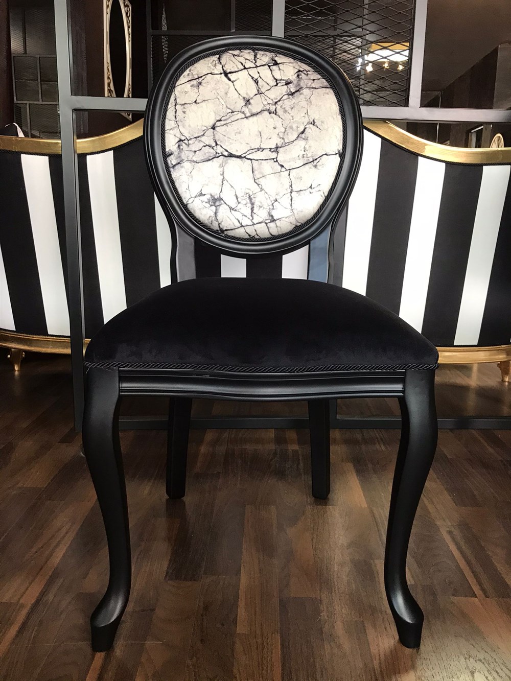 3A MOBİLYA MARBLE MADOLYON SANDALYE