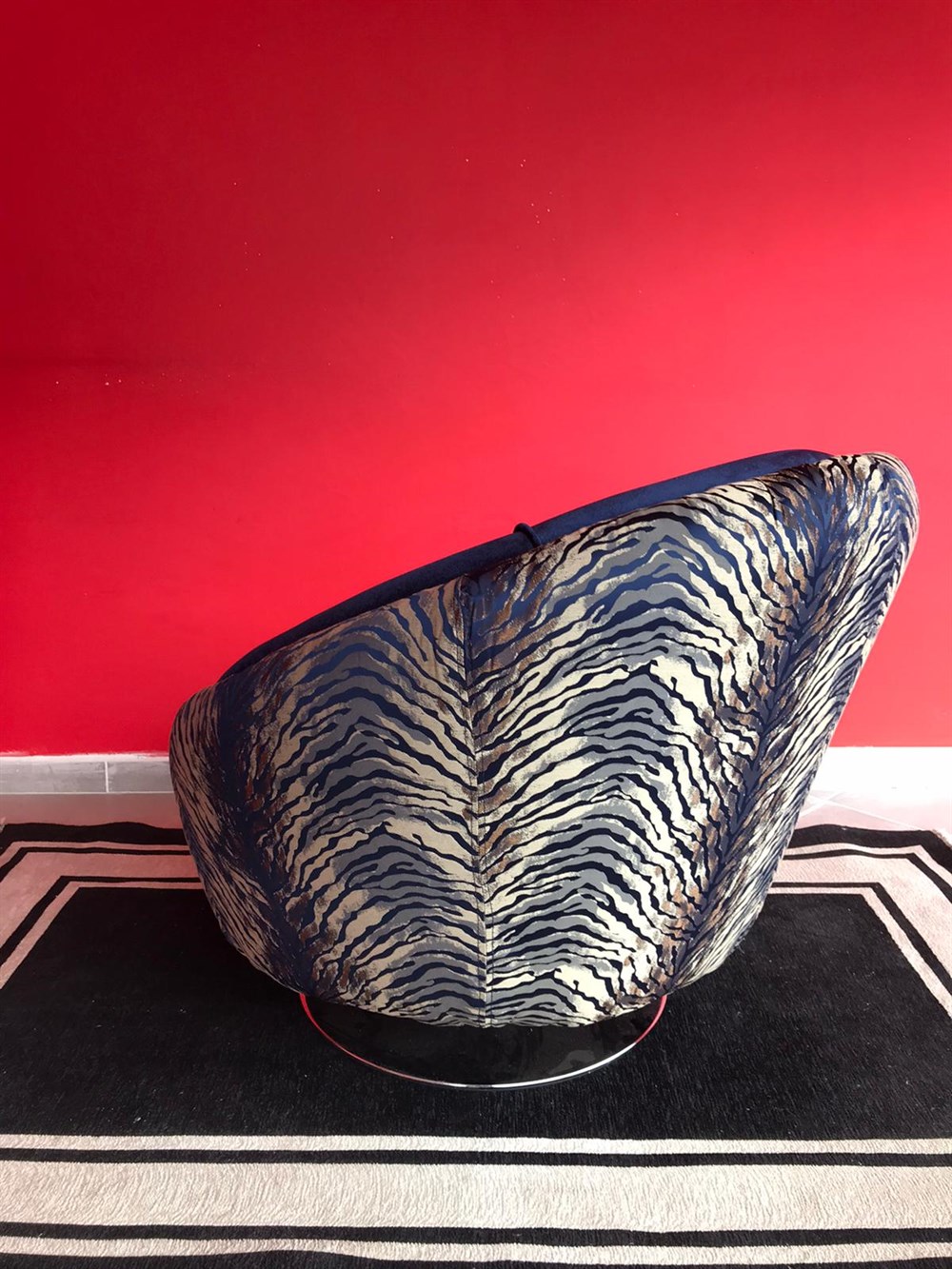 3A MOBİLYA MAVİ DÖNERLİ BERJER