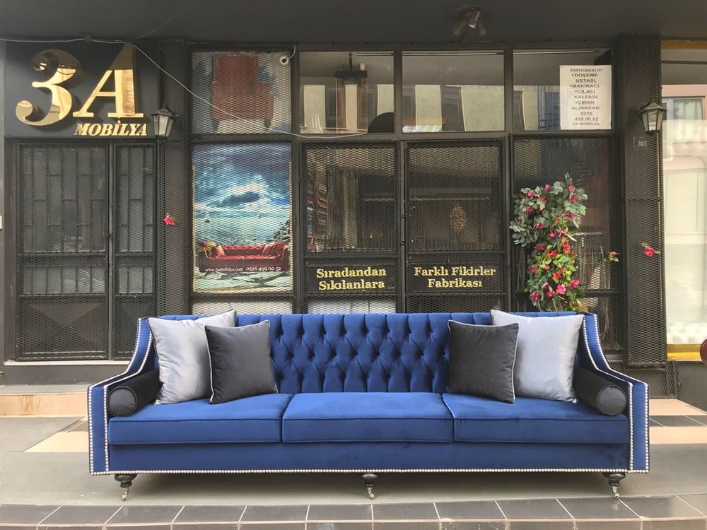 3A MOBİLYA MODERN CHETSER - BLUE
