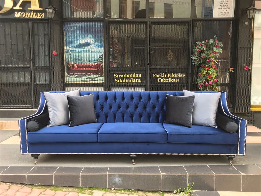 3A MOBİLYA MODERN CHETSER - BLUE