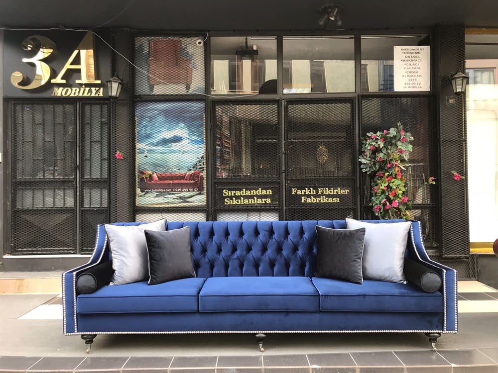 3A MOBİLYA MODERN CHETSER - BLUE