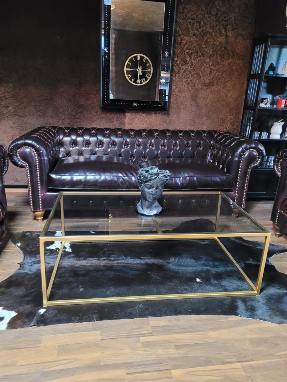 3A MOBİLYA NEW BURGUNDY CHESTERFİELD TAKIMI 