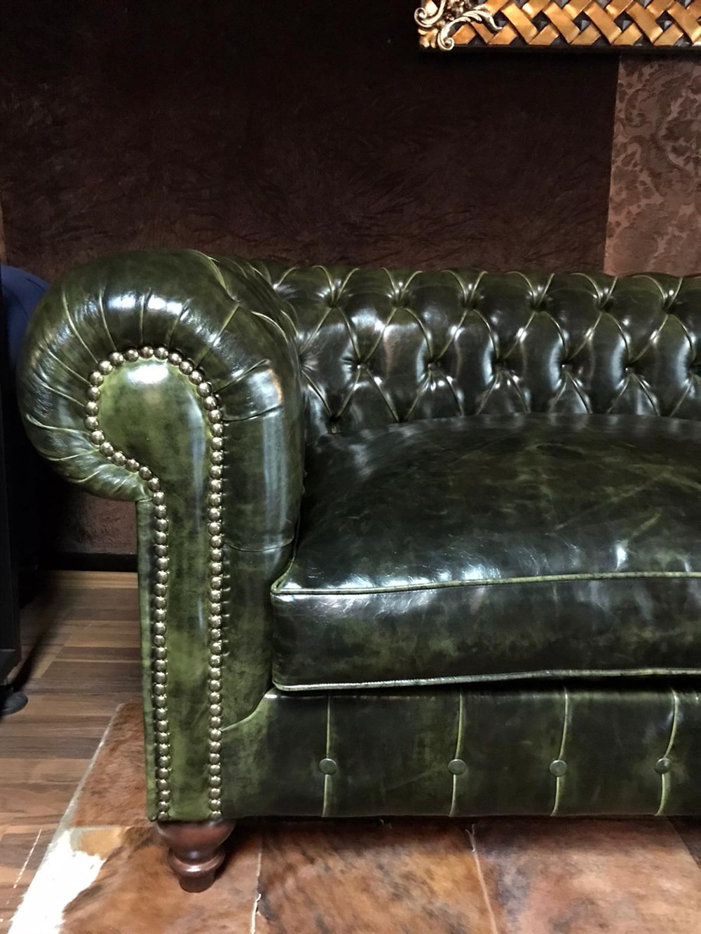 3A Mobilya New Green Pullap Chesterfield 