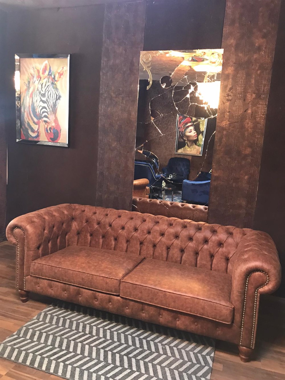 3A MOBİLYA ORENAGE CHESTERFİELD 3+1+1