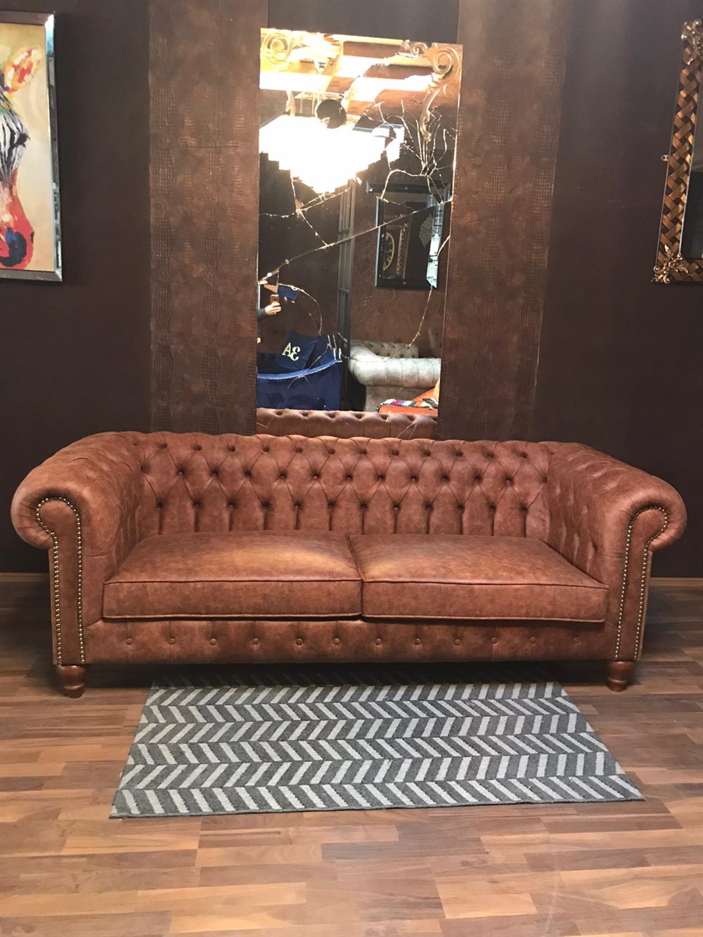 3A MOBİLYA ORENAGE CHESTERFİELD 3+1+1