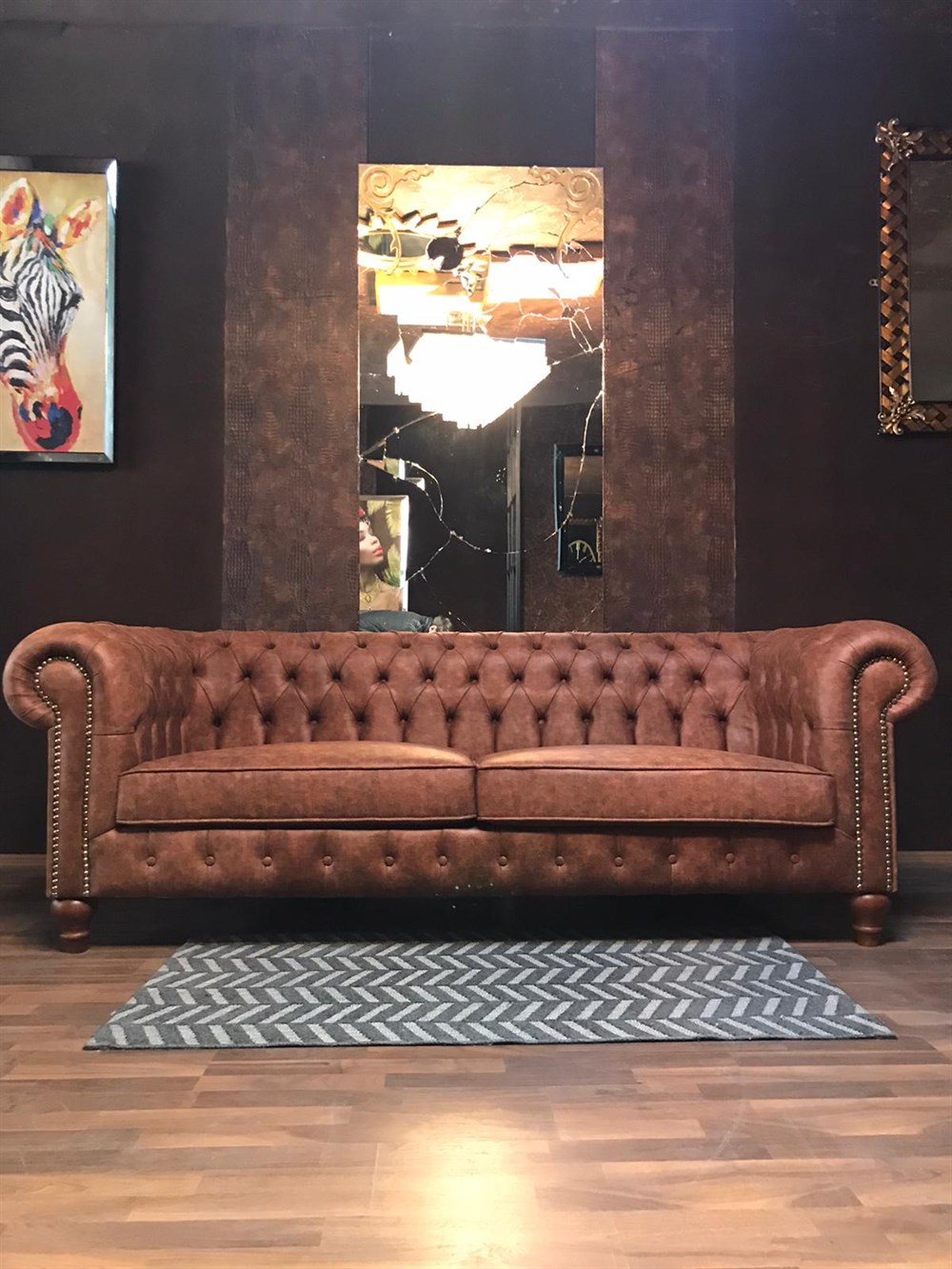 3A MOBİLYA ORENAGE CHESTERFİELD 3+1+1