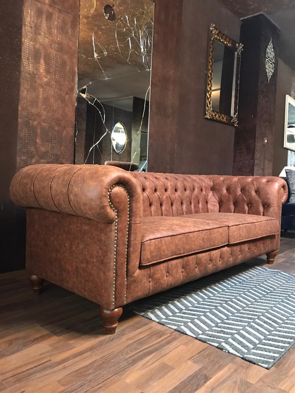 3A MOBİLYA ORENAGE CHESTERFİELD 3+1+1