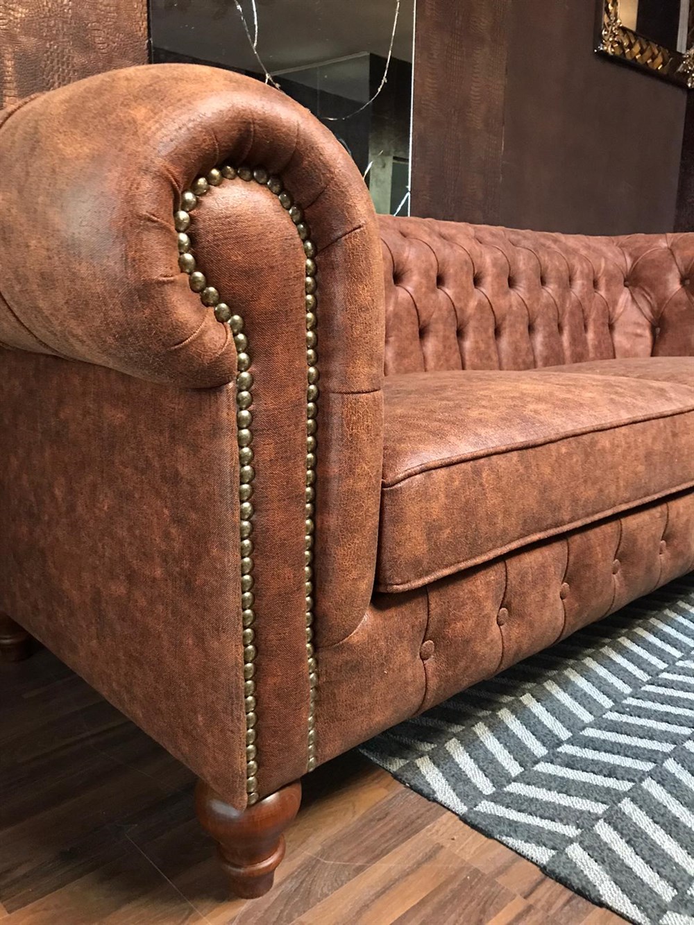 3A MOBİLYA ORENAGE CHESTERFİELD 3+1+1