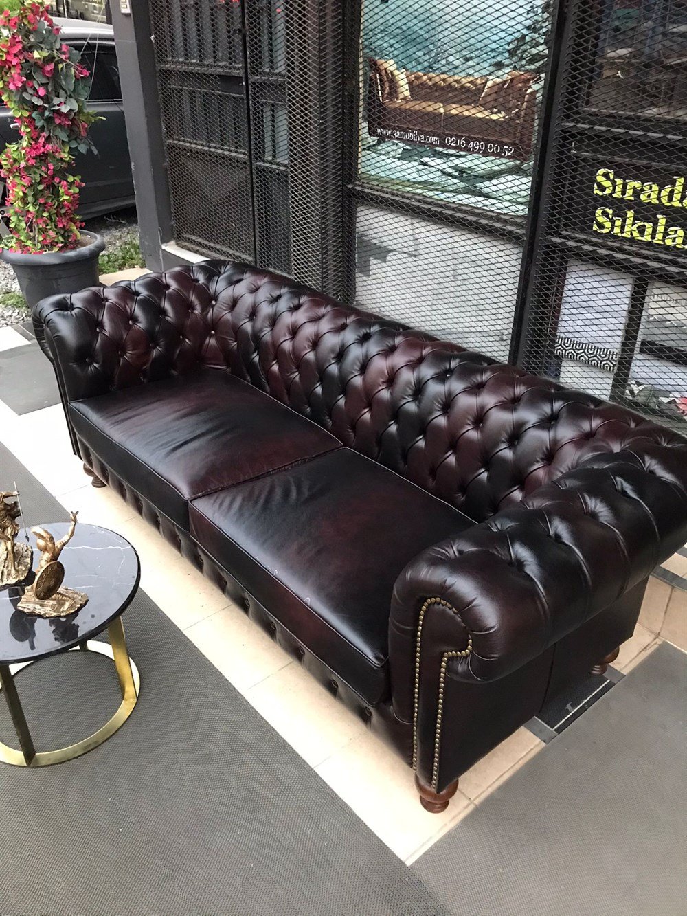 3A MOBİLYA ORLANDO HAKİKİ DERİ CHESTERFİELD