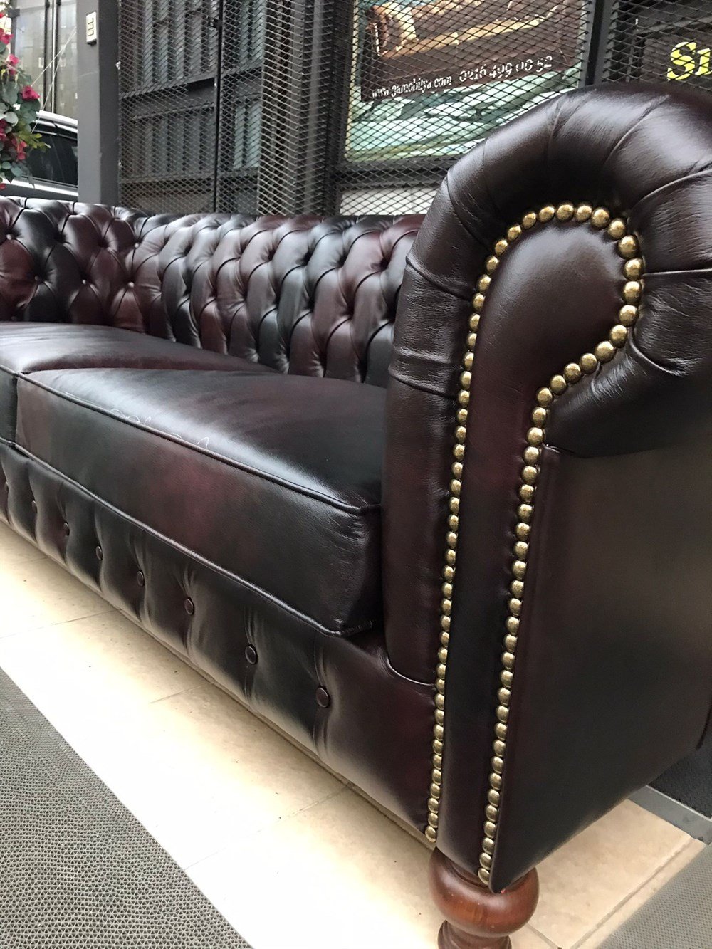 3A MOBİLYA ORLANDO HAKİKİ DERİ CHESTERFİELD