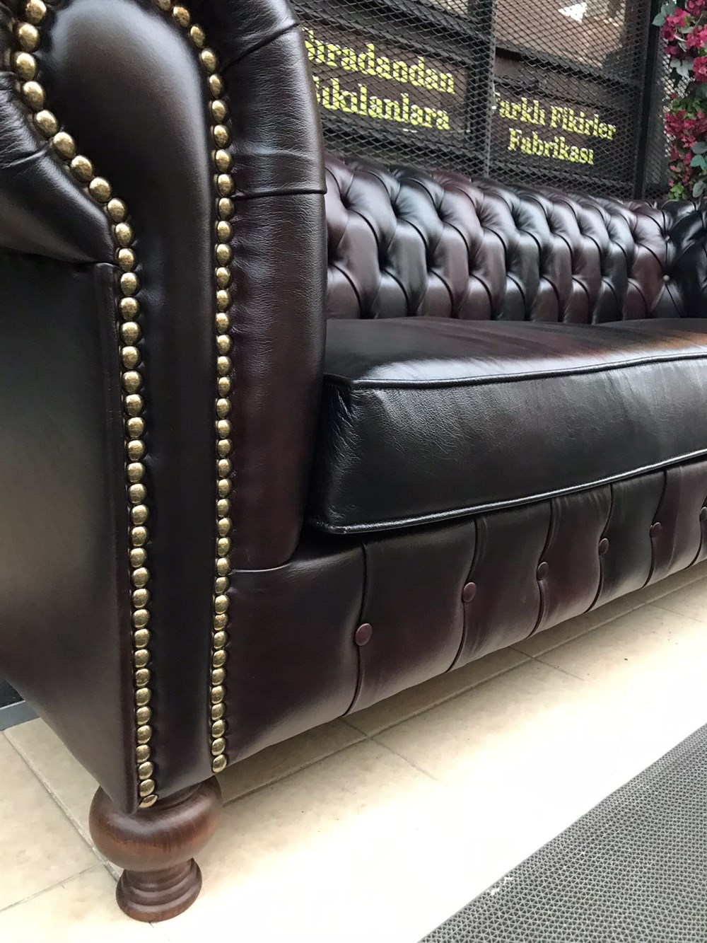 3A MOBİLYA ORLANDO HAKİKİ DERİ CHESTERFİELD