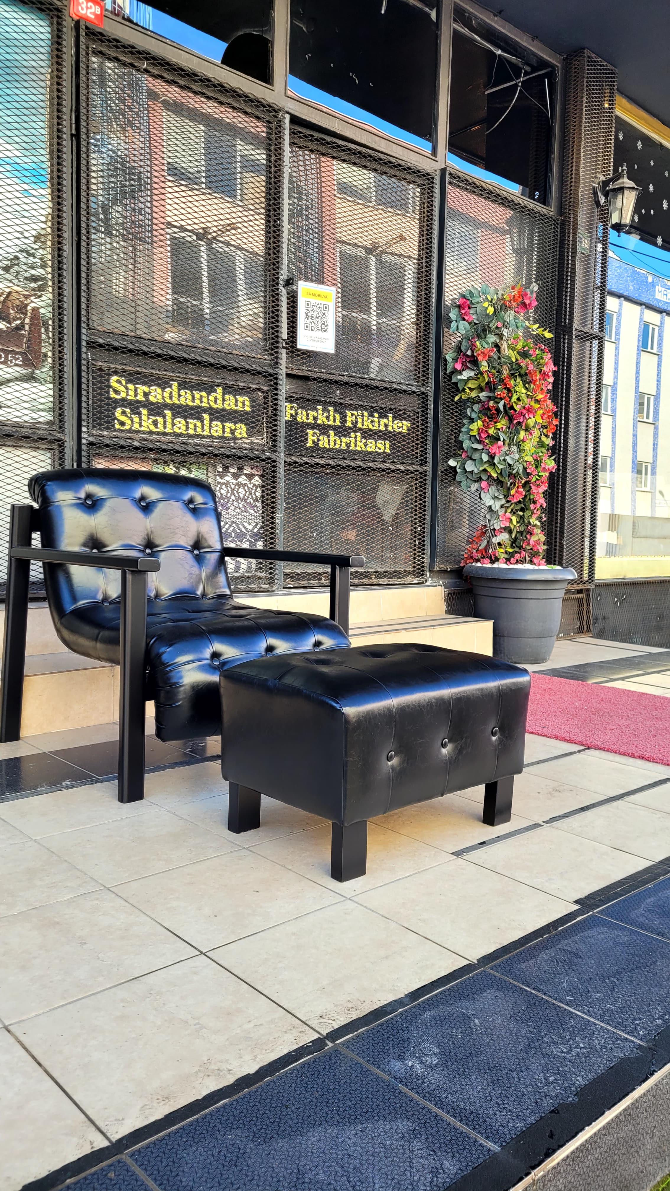 3A Mobilya Oslo Berjer Puf Takımı 